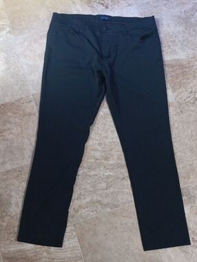 JACHS Slim Straight Black Pants 38x32